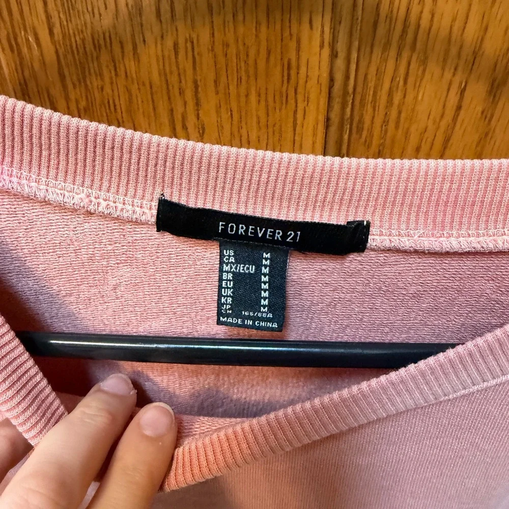 Forever 21 Dusty Pink Sweatshirt - Picture 3 of 3